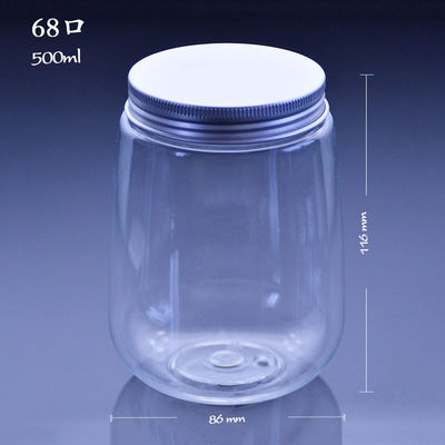 Botol Jus Sekali Pakai Plastik U Berbentuk 500ml 42mm