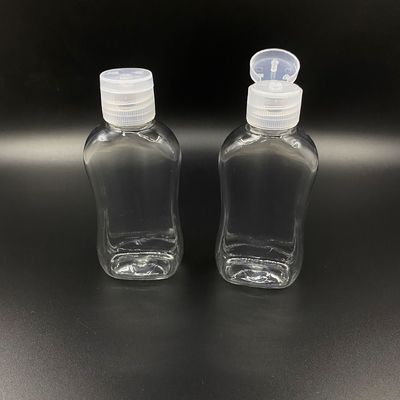 Flat 75ml Disposable Screw Cap Botol Pembersih Tangan Portabel