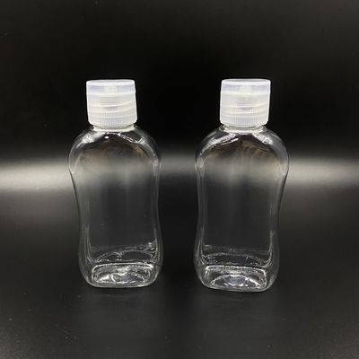 Flat 75ml Disposable Screw Cap Botol Pembersih Tangan Portabel
