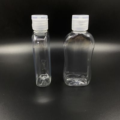 Flat 75ml Disposable Screw Cap Botol Pembersih Tangan Portabel